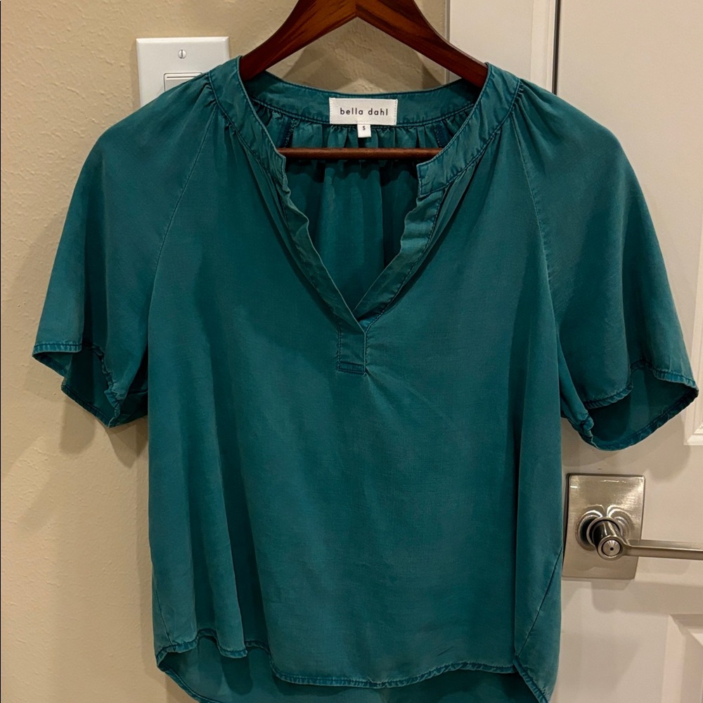 Bella Dahl Teal Blouse for Women